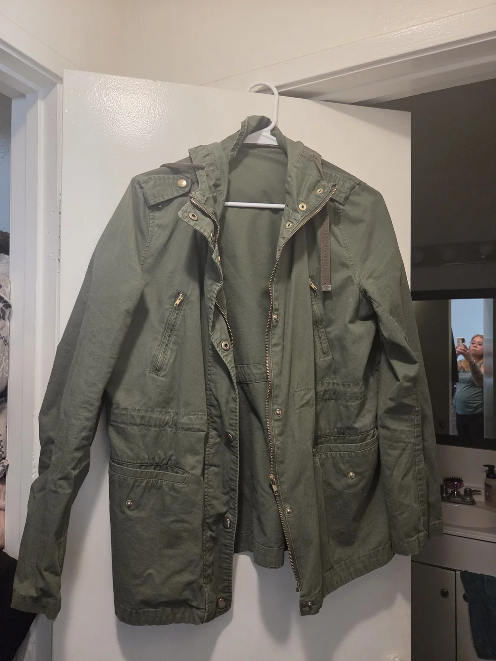 Love Tree Olive Green Military Field Jacket